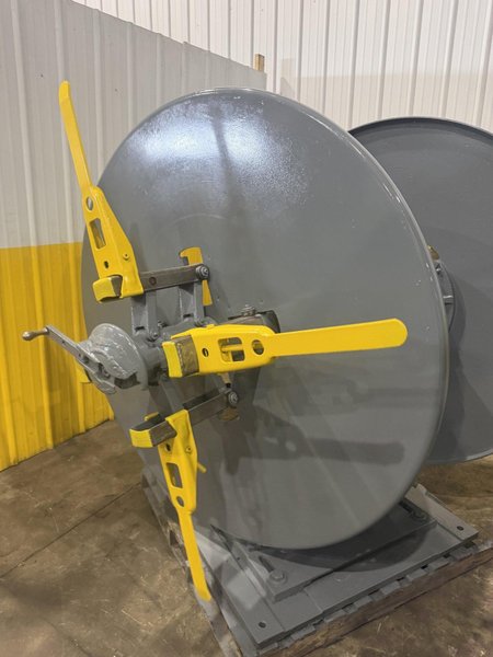 4,000 LBS x 12" x 60" LITTELL MODEL #40-12 DOUBLE END AUTO CENTERING UNCOILER COIL REEL: YOBRO #24308