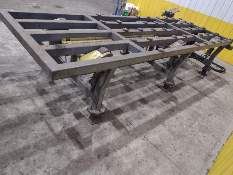 16&#039; POWERED INFEED TABLE, USED FOR LOADING SHEETS IN A SHEAR / BRAKE: YOBRO #24335