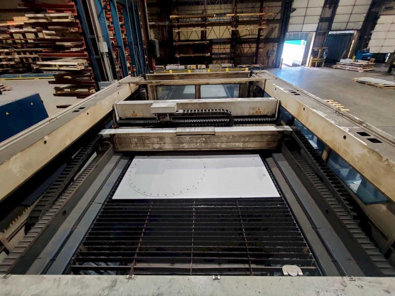 6,000 WATT TRUMPF TRULASER 8000 WITH TRUFLOW 6KW RESONATOR. STOCK # 0690524