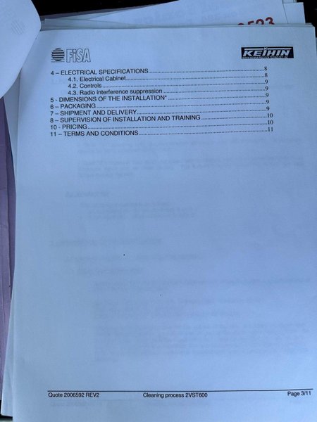 3 TANK FISA MODEL #3VST-350P ULTRASONIC PARTS BASKET TYPE CLEANING SYSTEM: STOCK #20623