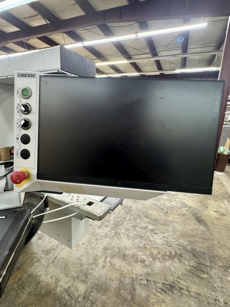 Biesse Akron 1330 A Single-Sided Edgebander, 2024 – Pre-Mill, Corner Rounding, Scraping, Buffing, Touchscreen Control