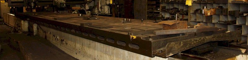 66" X 360" T-SLOTTED TABLE: STOCK 11839