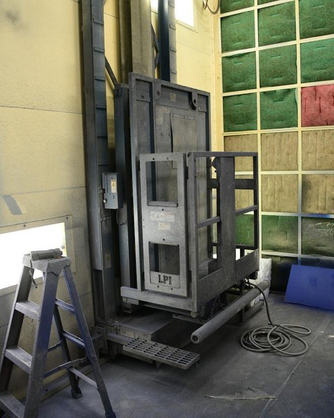 15' x 20' x 14' HIGH GLOBAL FINISHING SOLUTIONS DOWNDRAFT PAINT ROOM WITH 20 TON CRANE: YOBRO #25726