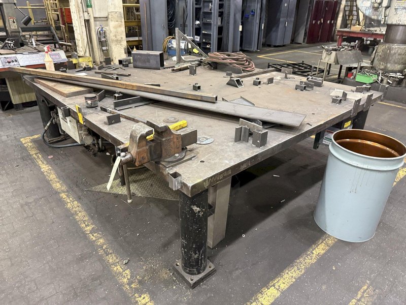 10&#039;1&quot; X 8&#039;5&quot; HEAVY DUTY STEEL LAYOUT TABLE: STOCK #23551