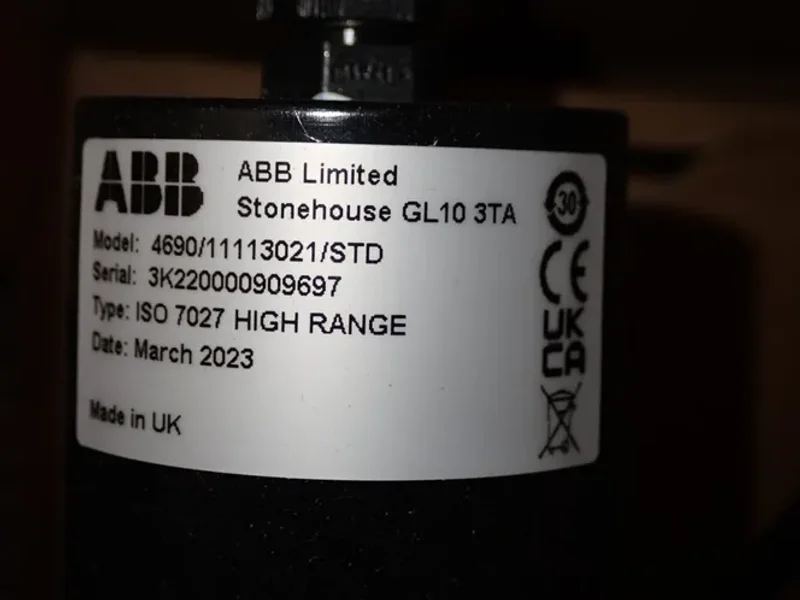ABB Turbidity Sensor And Analyzer - 4690/11113021/std