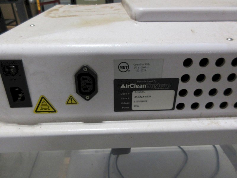 AirClean Systems Model AC632A Fume Hood / Enclosure- Auction Item