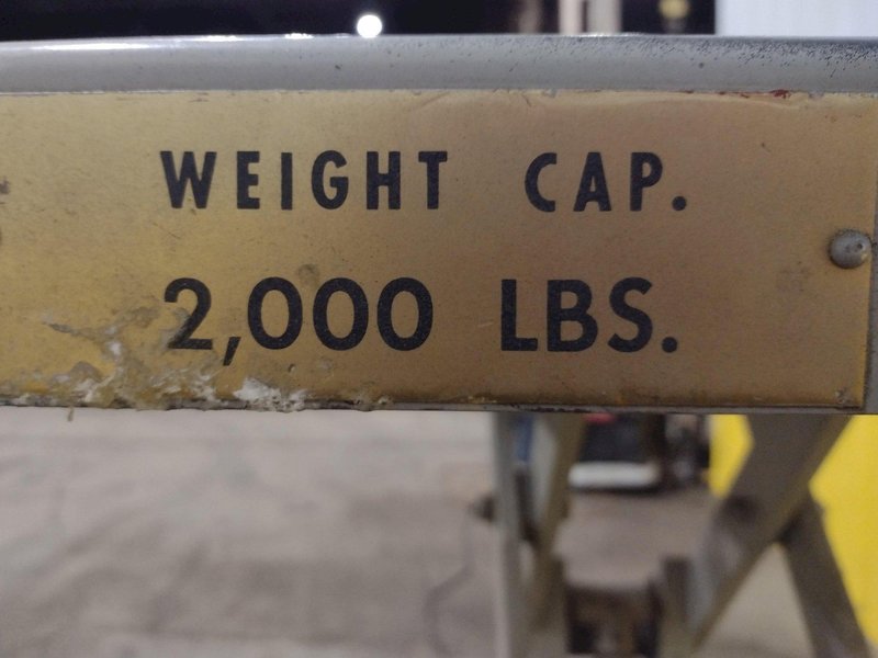 2,000 LBS X 24" X 48" AMERICAN MODEL #P36-020 HYDRAULIC SCISSOR LIFT TABLE, SINGLE PHASE 115V: STOCK #19784