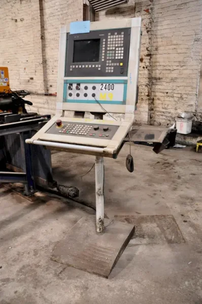 USED OCEAN AVENGER SINGLE SPINDLE CNC BEAM DRILL LINE WITH 40' OF CONVEYOR, Year: 2006