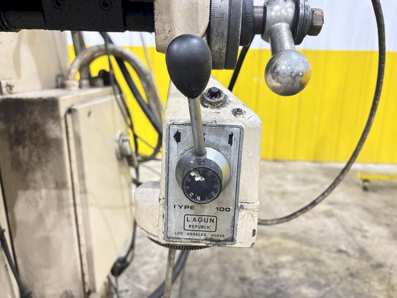 3 HP LAGUN MODEL #FTV-2S VERTICAL RAM TYPE MILL WITH DRO &amp; POWER FEED: STOCK #23240