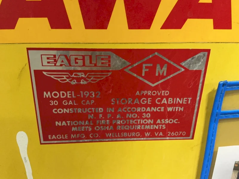 EAGLE 30 GAL FLAMMABLE CABINET  -  1932