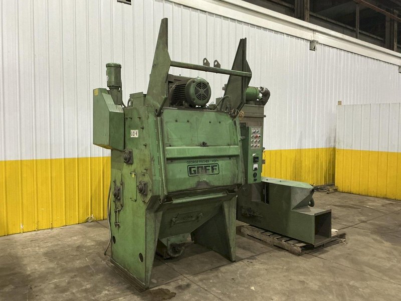 6 CU FT GOFF MODEL #6BB RUBBER BELT TUMBLE TYPE BLAST MACHINE: YOBRO #25035