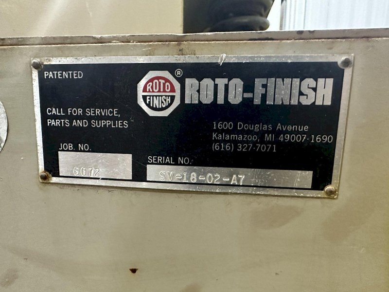 60&quot; ROTO-FINISH MODEL #6072 WET TYPE VIBRATORY PARTS FINISHER: STOCK #18227