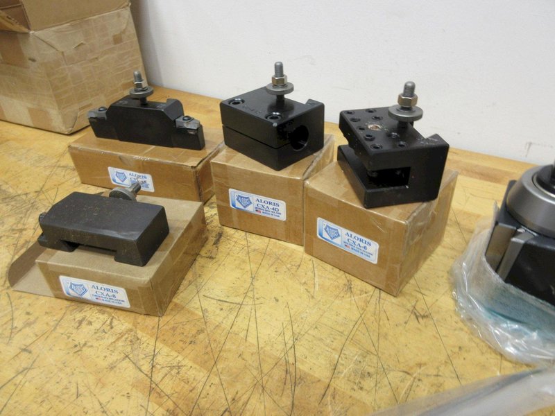 Aloris CXA Tool Post Kit ***New in Packages**, (8pc) Set with Tool Post and Assorted Holders- Auction Item