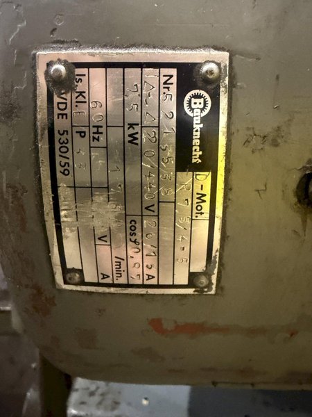 20" X 84" MEUSER MODEL #M1L-34828 ENGINE LATHE, 2" HOLE &amp; METRIC: YOBRO #25402