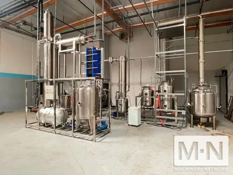 Full Extraction Line: Centrifugal Separator, Falling Film Evaporator, Spherical Vacuum Decompression Evaporator