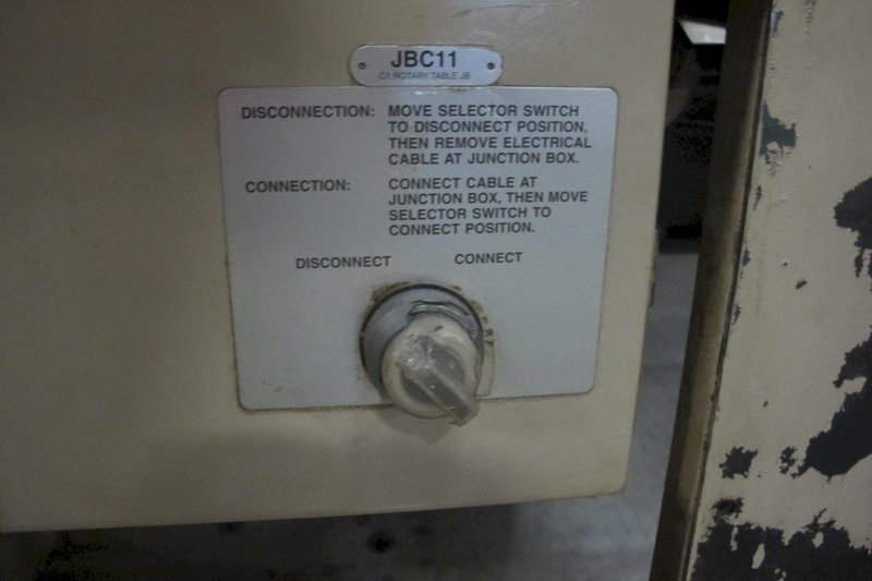 48&quot; Giddings &amp; Lewis CNC Hydrostatic Contouring Rotary Table with Inductosyn Scale &amp; Riser, New in 1993 (2005 Update)