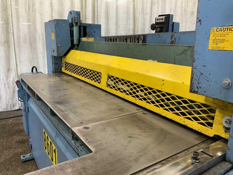 5' X 10 GAUGE BETENBENDER MODEL #510 HYDRAULIC POWER SHEAR: STOCK #20797