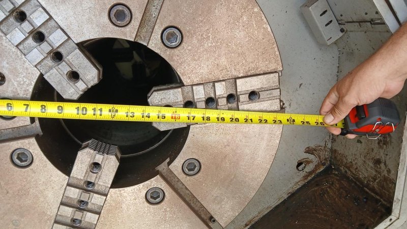 37.4″ x 156″ Hankook Protec 9NC 10″ Spindle Bore, Dual Chucks, 2006 – Chip Conveyor, 8 Station Turret