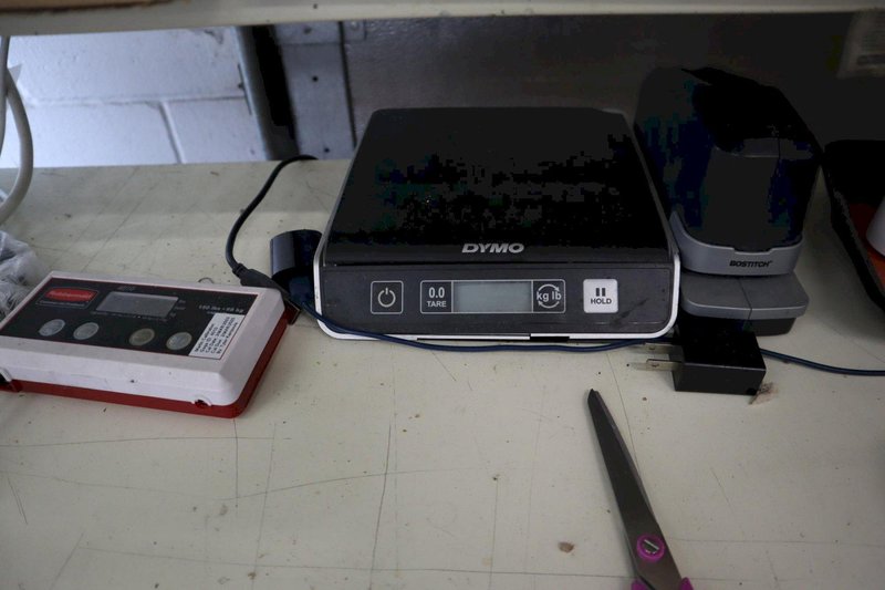 Shipping Desks (2pcs) with Contents of Boxes, Bags, Digital Scales, File Organizers- Auction Item