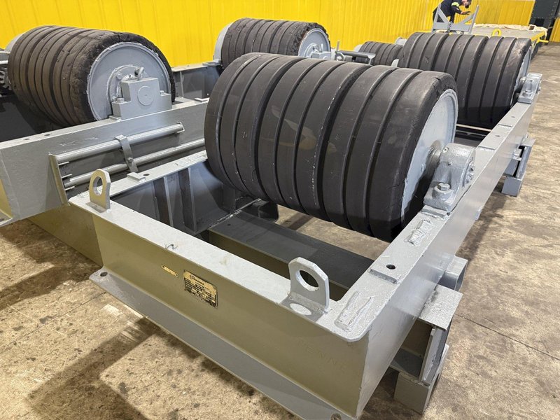 120 TON (240,000 LBS) RANSOME PANDJIRIS POWERED TANK TURNING ROLLS, POWER &amp; IDLER: STOCK #23144