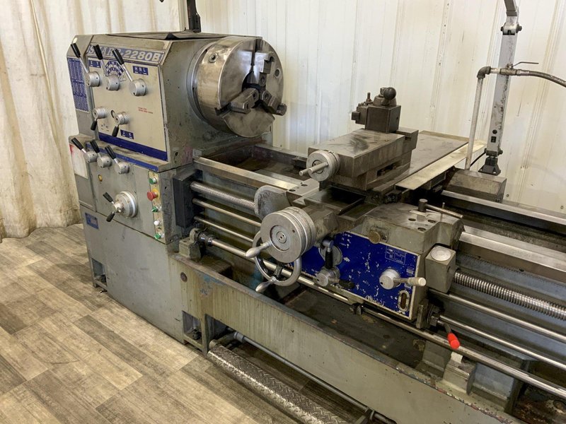 22" X 80" SHARP MODEL #2280B PRECISION GAP BED ENGINE LATHE: STOCK #80591