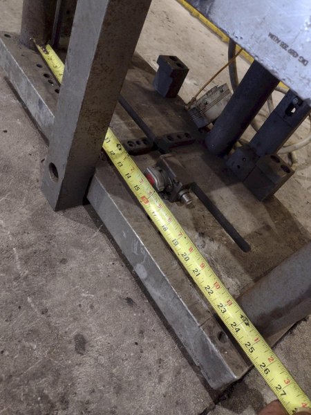 4-POST HYDRAULIC PRESS - ROLLFORMER CUTOFF PRESS: YOBRO #25563