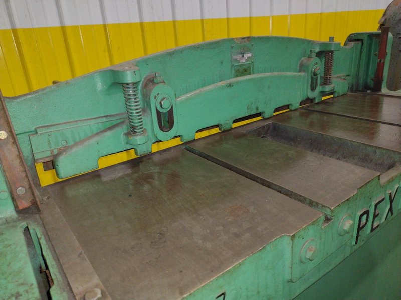 3' X 16 GAUGE PEXTO MODEL #137K PNEUMATIC POWERED SHEAR WITH BACK GAUGE: STOCK #21790