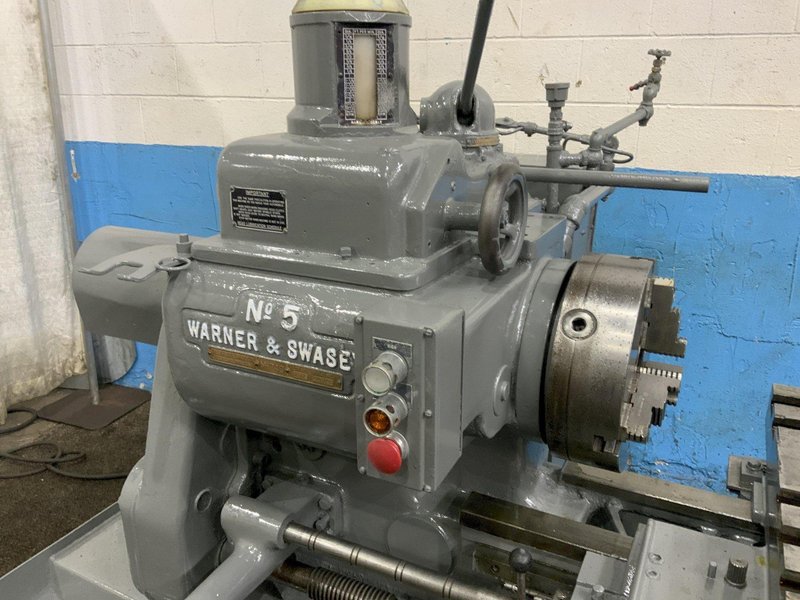 #5 WARNER &amp; SWASEY MODEL #1470 RAM TYPE TURRET LATHE: STOCK #80661
