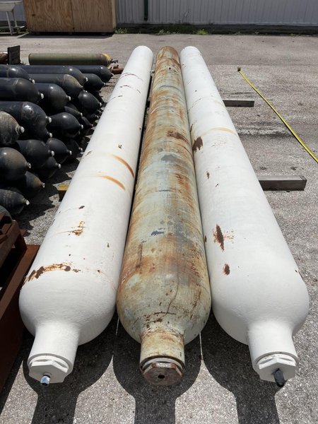 (3) 20&#039; LONG 2400 PSI VESSELS STOCK #3161