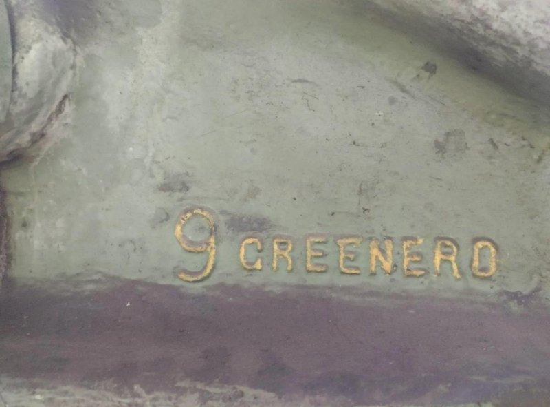 GREENERD #32 TWIN-POST MANUAL ARBOR PRESS. STOCK # 0435026