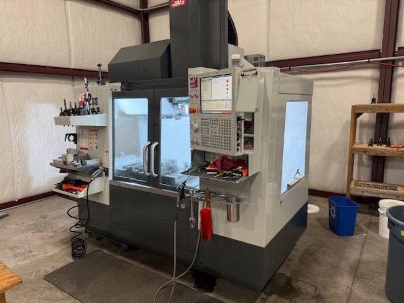 Haas VF-2SS VMC, 2023 – Probe, Chip Auger, 4th Axis Ready