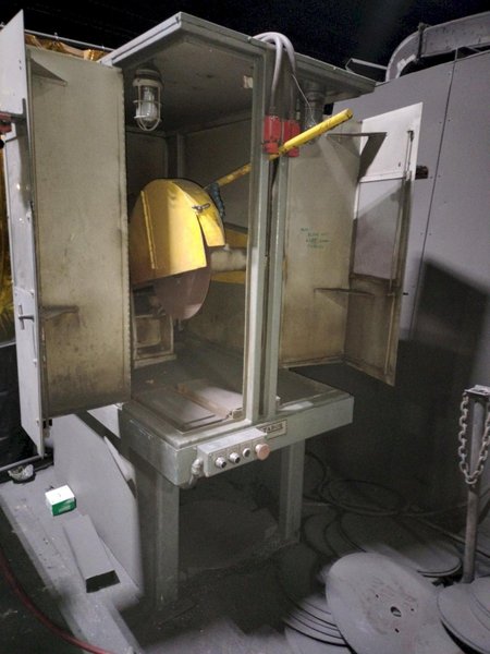 TABOR MODEL CR-16 16" WET CUT OFF SAW WITH ENCLOSURE AND CONTROLS, 20 HP