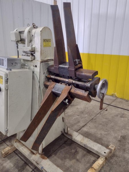 8,000 LBS X 18" CWP MODEL 4RM-18 POWERED UNCOILER COIL REEL: YOBRO #24958