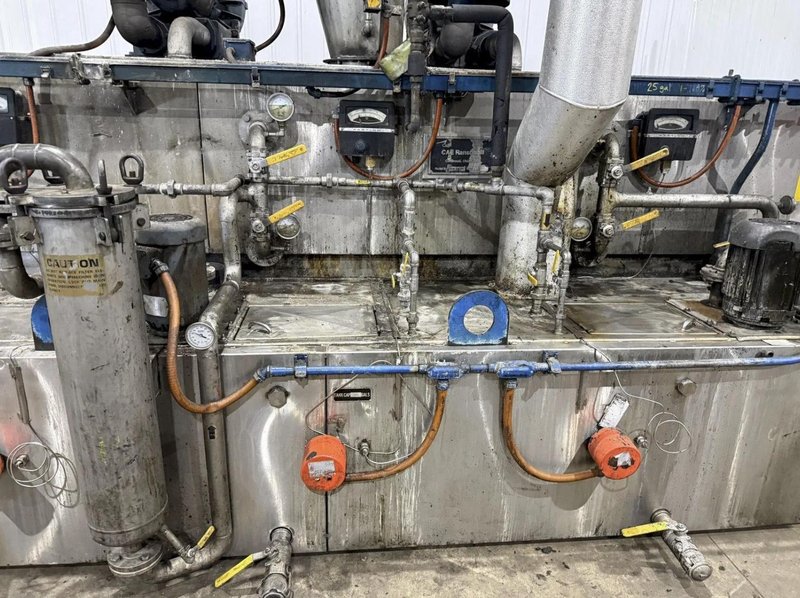 24" WIDE BELT CAE RANSOHOFF 4-STAGE STAINLESS STEEL BELT CONVEYOR PARTS WASHER &amp; RUST INHIBITOR. STOCK # 0545226