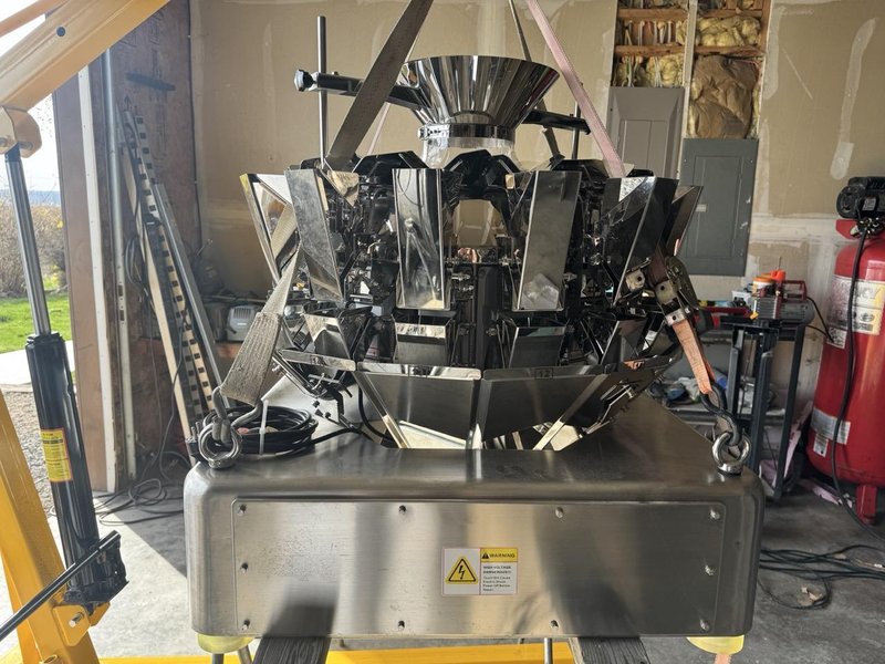 Kenwei 14-Head Multihead Weigher with Rotary Pouch Bagger &amp; Checkweigher – Never Used (2015)