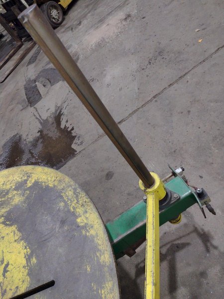 15,000 LB 7.5 TON X 72&quot; AWC MODEL #F-500AF HORIZONTAL PALLET COIL REEL: STOCK #13770