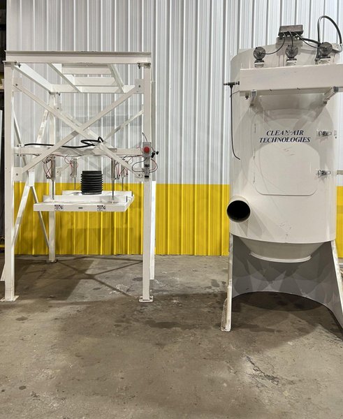 40 HP x 4 STATION CLEAN AIR TECHNOLOGIES / EUROVAC INDUSTRIAL TRANSIT &amp; BUS CENTRAL VACUUM SYSTEM: STOCK #19901