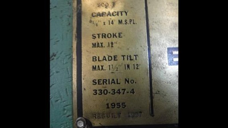 750 TON x 16' PACIFIC DOMINION HYDRAULIC PRESS BRAKE: STOCK 22438