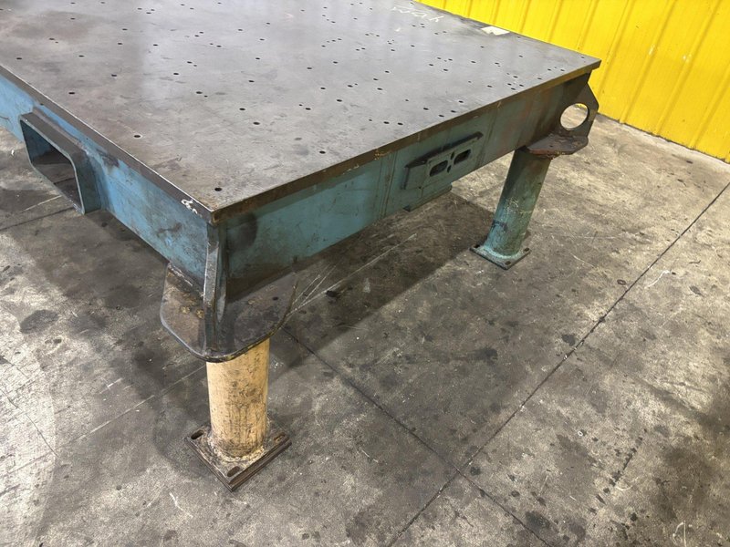 83&quot; X 64&quot; X 32&quot; HEAVY DUTY STEEL LAYOUT TABLE W/ FORKLIFT SLOTS: STOCK #23560