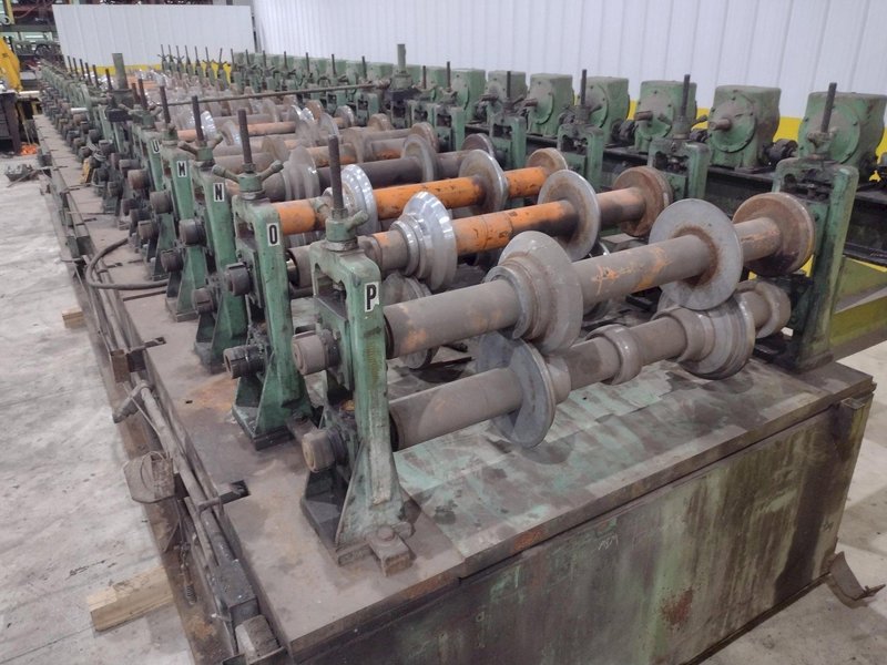 20 STAND X 3&quot; X 48&quot; ASC RAFTED ROLLFORMER, TOOLED FOR 36&quot; STANDING SEAM ROOF PANEL: STOCK #14214