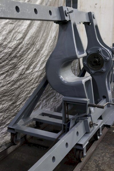 200 TON RODGERS MODEL #1F200-4820X HYDRAULIC WHEEL PRESS: STOCK #71119