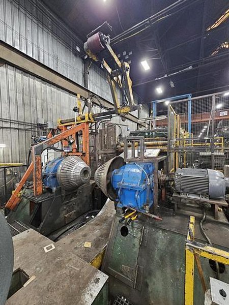 60” x .135” x 50,000 Lbs. Cincinnati/Herr-Voss Slitting Line. STOCK #0999625