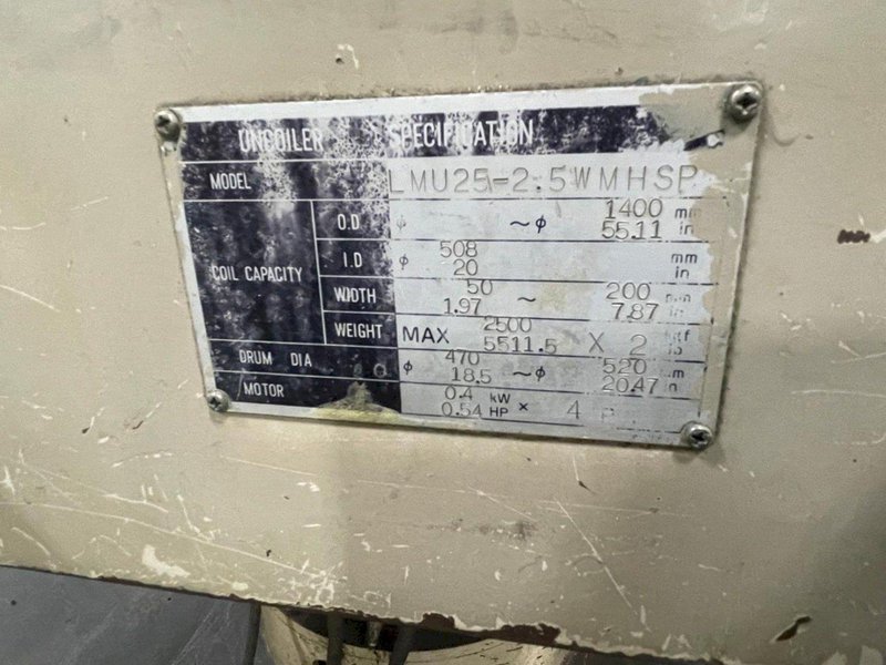 5500 LB X 7.87&quot; X .031&quot; MATSUMOTO FEED LINE