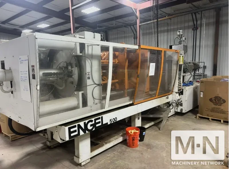 500 TON 64 OZ ENGEL MODEL ES2000/500 INJECTION MOLDING MACHINE MFG 1996