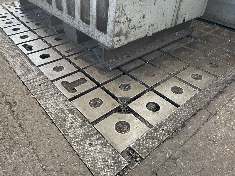 120&quot; X 188&quot; X 12&quot; T SLOTTED FLOOR PLATE. STOCK # 0312523