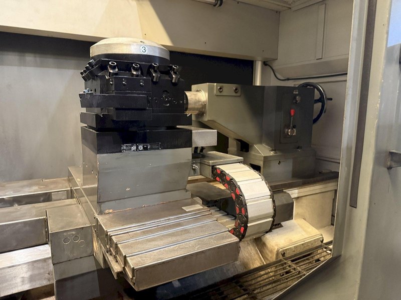 Used, 48" x 78" Geminis Model GT5 G2 - Flat Bed CNC Lathe with Y Axis