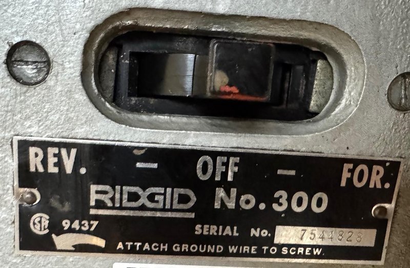 2" RIDGID No. 300, Cutter, Reamer, Stand, Oiler, 1 Phase