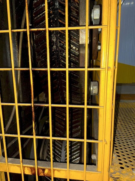 50" WIDE BRADBURY-PUMA "STUCCO" DESIGN TWIN-STAND EMBOSSER ROLLS, NEW 2013: STOCK #17004