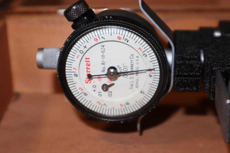 Starrett 1150 Dial Indicator Snap Gages .0001&quot; (3) - 2&quot;-4&quot;, 4&quot;-6&quot;, 6&quot;-8&quot; In Case- Auction Item
