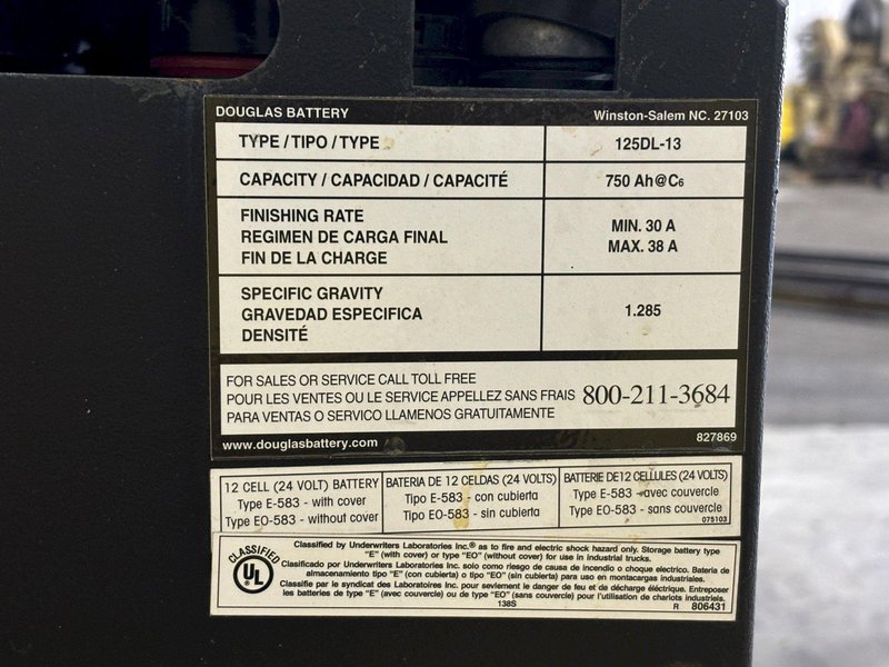 30,000 LBS RICO MODEL #PWH-DD-300 ELECTRIC DIE CART OR COIL CAR TYPE FORKLIFT: STOCK #21871